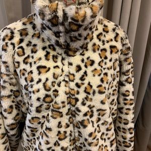 One Cares Faux Fur Leopold Jacket 